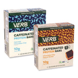 VERB Energy® Caffeinated Protein Bar, Chocolate Chip Peanut Butter and Oatmeal Chocolate Chip, 1.8 oz Bar, 24/Box (GRR60004177) Case of 2