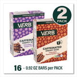 VERB Energy® Caffeinated Energy Bar, Chocolate Peanut Butter Cup and Chocolate Chip Cookie Dough, 0.92 oz Bar, 32/Box (GRR60004178) Case of 2