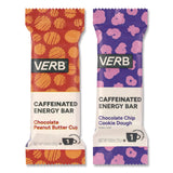 VERB Energy® Caffeinated Energy Bar, Chocolate Peanut Butter Cup and Chocolate Chip Cookie Dough, 0.92 oz Bar, 32/Box (GRR60004178) Case of 2