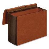 Pendaflex® Heavy-Duty Expanding Wallet with Flap and Cord Closure, 7" Expansion, 1 Pocket, Letter Size, Redrope (PFXCL1084GLHD) Each