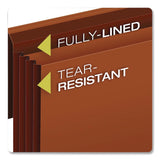 Pendaflex® Heavy-Duty Expanding Wallet with Flap and Cord Closure, 7" Expansion, 1 Pocket, Letter Size, Redrope (PFXCL1084GLHD) Each