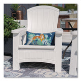 Suncast® Adirondack Chair with Storage, Supports Up to 375 lb, 14.5" Seat Height, 30" x 32.5" x 38.5", Ice Cube (SUABMAC1000CB) Each