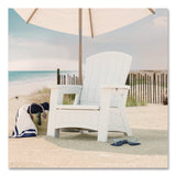 Suncast® Adirondack Chair with Storage, Supports Up to 375 lb, 14.5" Seat Height, 30" x 32.5" x 38.5", Ice Cube (SUABMAC1000CB) Each