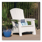 Suncast® Adirondack Chair with Storage, Supports Up to 375 lb, 14.5" Seat Height, 30" x 32.5" x 38.5", Ice Cube (SUABMAC1000CB) Each