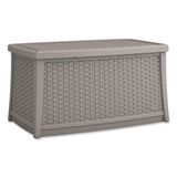Suncast® Elements Coffee Table with Storage, Rectangular, 34w x 20d x 18h, Dove Gray Top, Dove Gray Base/Legs (SUABMDB3010DG) Each