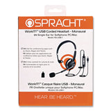 Spracht SPT-HSUSB1 Over-the-Head Monaural Headset (SPTHSUSB1) Each