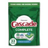 Cascade® Complete ActionPacs, Fresh Scent, 17.6 oz Bag, 33 Pacs/Bag, 4 Bags/Carton (PGC15518) Case of 4