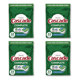 Cascade® Complete ActionPacs, Fresh Scent, 17.6 oz Bag, 33 Pacs/Bag, 4 Bags/Carton (PGC15518) Case of 4