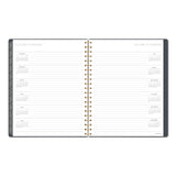 Cambridge® Hera Weekly Monthly Planner, Wavy Lines, 11 x 8.5, Black/Gold Cover, 12-Month (Jan to Dec): 2026 (AAG1765905) Each