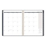Cambridge® Hera Weekly Monthly Planner, Wavy Lines, 11 x 8.5, Black/Gold Cover, 12-Month (Jan to Dec): 2026 (AAG1765905) Each