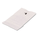Ross & Wallace Paper Products Grocery Paper Bags, 1# Size, 30# Basis Weight, 3.5" x 2.25" x 6.63", White, 500/Bundle (BAGGWHT1500) 1 Bundle