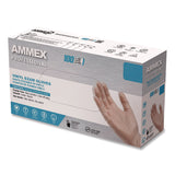 AMMEX® Professional Vinyl Exam Gloves, Powder-Free, Large, Clear, 100/Box (AXCVPF66100) Box of 100