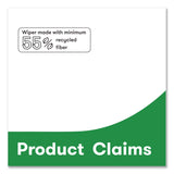 Cascades Tuff-Job S400 DRC Wipers, Medium, 12 x 13, White, 60/Pack, 18 Pack/Carton (CSDW420) Case of 1080