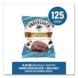UNDERCOVER® Snacks Dark Chocolate and Sea Salt Mini Quinoa Crisps, 0.25 oz Bag, 125/Carton (GRR30700382) Case of 125