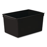 Storex Wide Book Bin, 3.82 gal, 9.2" x 14.5" x 7", Black, 6/Pack (STX71130U06C) Each