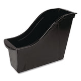 Storex Small Book Bin, 1.5 gal, 4.5" x 11.75" x 8.5", Black, 6/Pack (STX70123E06C) Each