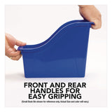Storex Large Book Bin, 2 gal, 5.3" x 14.3" x 7", Black, 6/Pack (STX70109E06C) Each