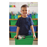 Storex Large Book Bin, 2 gal, 5.3" x 14.3" x 7", Black, 6/Pack (STX70109E06C) Each