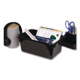 Storex Cubby Bin, Neutral Tones, 1.8 gal, 7.8" x 12.09" x 5.18", Black, 5/Pack (STX62466E05C) Each