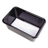 Storex Cubby Bin, Neutral Tones, 1.8 gal, 7.8" x 12.09" x 5.18", Black, 5/Pack (STX62466E05C) Each