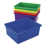 Storex Storage Tray, Deep, 2.81 gal, 10.65" x 13.17" x 5.2", Assorted Bright, 5/Pack (STX62530U05C) Each