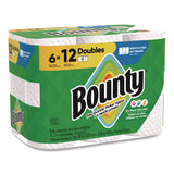 Bounty® Select-a-Size Kitchen Roll Paper Towels, 2-Ply, White, 10.2 x 11, 75 Sheets/Roll, 6 Triple Rolls/Pack (PGC16008) Case of 6