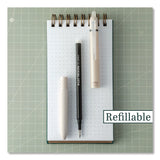 Pilot® Frixion Waai Erasable Gel Pen, Retractable, Extra Fine 0.5 mm, Black Ink, Beige/Black Barrel, Dozen (PIL21059) 1 Dozen