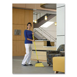 Nexstep Commercial Products MaxiSweep Angle Broom With Fiberglass Handle, 57" Overall Length, Yellow/Black (NCP91355) Each