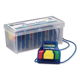 Learning Resources® Student Timer, LCD, 2.5 x 6.3 x 2.5, Assorted Colors, 6 Timers (LRNLER8136) Each