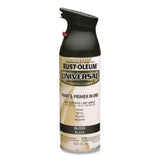 Rust-Oleum® Universal Premium Spray Paint, Gloss Black, 12 oz Aerosol Can, 6/Carton (RST245196) Case of 6