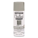 Rust-Oleum® Ultra Matte Chalked Paint, Matte Country Gray, 12 oz Aerosol Can, 6/Carton (RST302593) Case of 6
