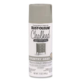 Rust-Oleum® Ultra Matte Chalked Paint, Matte Country Gray, 12 oz Aerosol Can (RST302593EA) Each