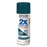 Rust-Oleum® Painter's Touch 2X Ultra Cover Spray Paint, Ultra Matte Teal, 12 oz Aerosol Can, 6/Carton (RST331185) Case of 6