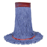 Nexstep Commercial Products MaxiClean Loop-End Mop, Cotton/Synthetic, 24 oz, Blue (NCP97157) Each