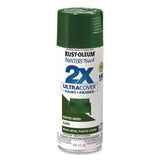Rust-Oleum® Painter's Touch 2X Ultra Cover Spray Paint, Gloss Hunter Green, 12 oz Aerosol Can, 6/Carton (RST334034) Case of 6