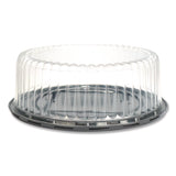 Plastifar Bakery Containers, 9" Cake Container, 11.2" Diameter x 3.5" h, Black/Clear, 50/Carton (PST18244) Case of 50