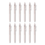 Pilot® Frixion Waai Erasable Gel Pen, Retractable, Extra Fine 0.5 mm, Black Ink, Beige/Black Barrel, Dozen (PIL21059) 1 Dozen