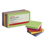 Universal® Ultra Sticky Note Pads, 3" x 3", Assorted, 100 Sheets/Pad, 12 Pads/Pack (UNV35632) Pack of 12