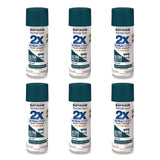 Rust-Oleum® Painter's Touch 2X Ultra Cover Spray Paint, Ultra Matte Teal, 12 oz Aerosol Can, 6/Carton (RST331185) Case of 6