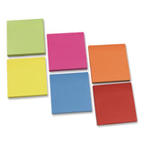 Universal® Ultra Sticky Note Pads, 3" x 3", Assorted, 100 Sheets/Pad, 12 Pads/Pack (UNV35632) Pack of 12