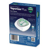 Vicks® Waterless Tabletop Vaporizer Plus,1.9 x 5.3 x 7.5, White/Mint Green (HWLV1800BXNV2) Each