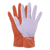 GloveWorks® by AMMEX® Ultra Industrial Flock-Lined Nitrile Disposable Gloves, Medium, 8 mil Thick, 9.06" Long, Orange, 50/Box, 10 Boxes/Carton (AXCGWUOFN44050) Case of 500