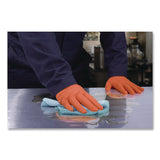 GloveWorks® by AMMEX® Ultra Industrial Flock-Lined Nitrile Disposable Gloves, Large, 8 mil Thick, 9.06" Long, Orange, 50/Box, 10 Boxes/Carton (AXCGWUOFN46050) Case of 500