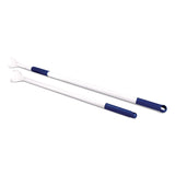 HOSPECO® Sphergo Telescoping Pole, 38" to 62", White/Blue (HOS2505SPHTPS2) Each