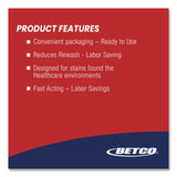 Betco® Simplicity Pro G Healthcare Prewash, 32 oz Spray Bottle, 6/Carton (BET4881600) Case of 6