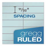 Ampad Steno Pads, Gregg Rule, Blue Cover, 80 Green-Tint 6 x 9 Sheets (AMP25286) 1 Notebook