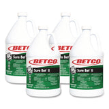 Betco Sure Bet II Foaming Disinfectant, Citrus Scent, 1 gal Bottle, 4/Carton (BET3140400) Case of 4