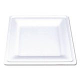 SCT® ChampWare Molded Fiber Tableware, Square Molded Fiber Plate, 8" x 8", White, 125 Plates/Sleeve, 4 Sleeves/Carton (SCH18630WPF) Case of 500