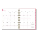 Blue Sky® Mimi Pink Weekly/Monthly Planner, Floral Artwork, 11 x 8.5, Pink/Blue/Rose Cover, 12-Month (Jan to Dec): 2026 (BLS137264) Each