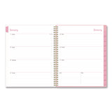 Blue Sky® Mimi Pink Weekly/Monthly Planner, Floral Artwork, 11 x 8.5, Pink/Blue/Rose Cover, 12-Month (Jan to Dec): 2026 (BLS137264) Each